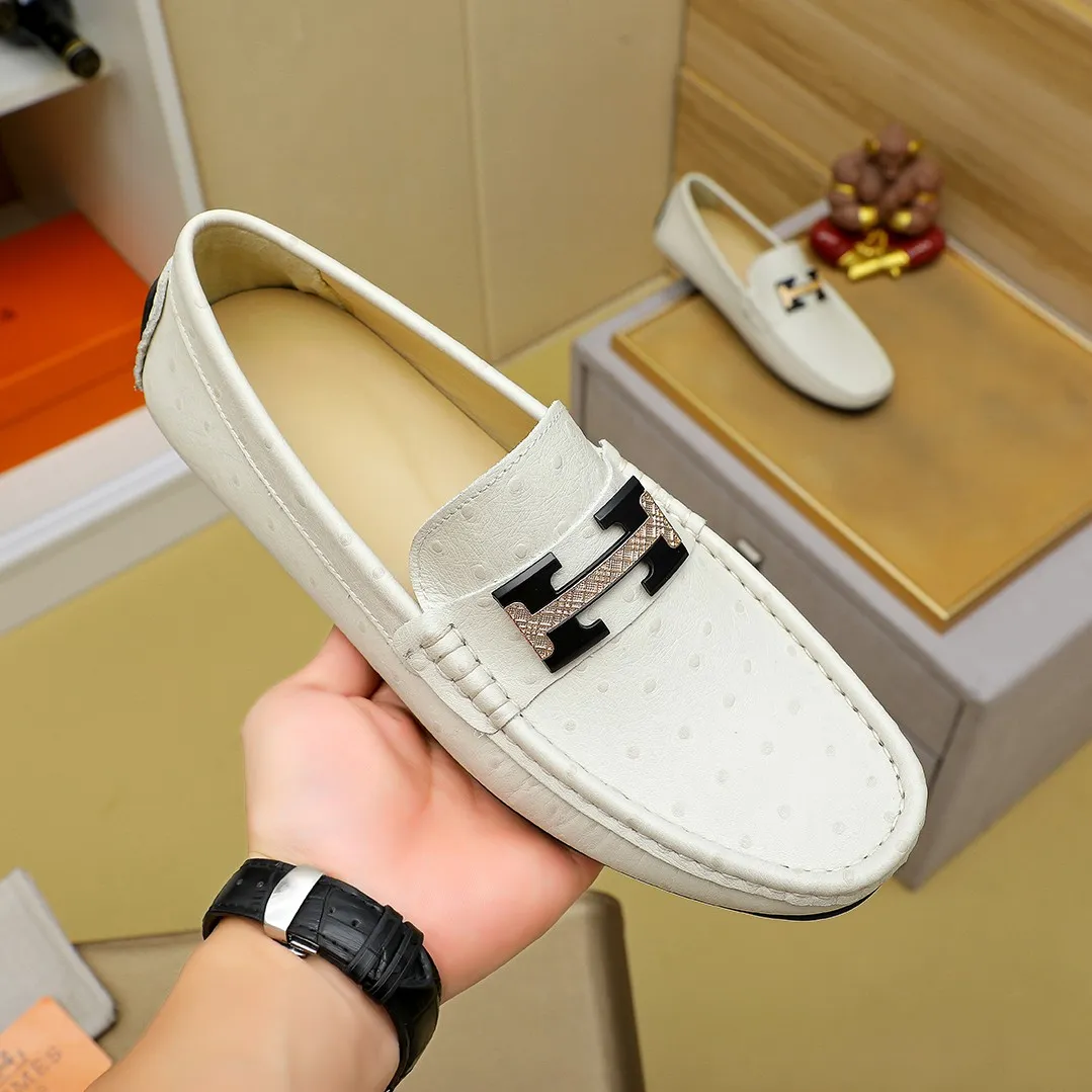 Men's shoes 💰360 🕷🕷【HERMES】The same style as Hermès counters🇨🇳Classic slip-on shoes 1:1 mold opening💯Original quality🍓Using imported first-layer cowhide🍅Pigskin lining🌶🌶Super high-end men's leather shoes🇨🇳Solid and stable Very special🍇color, optional! Code number 38-45……